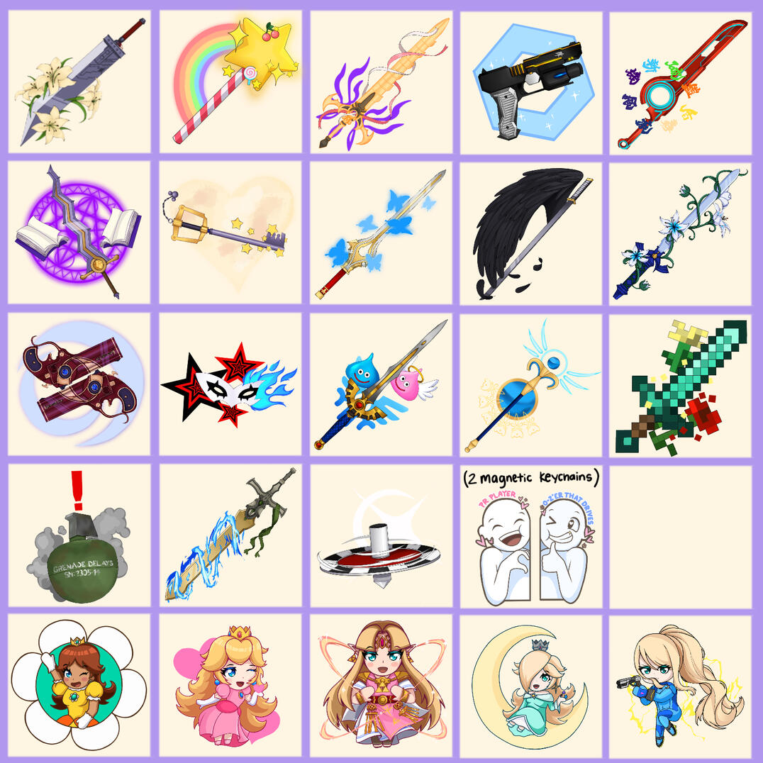 Keychain designs (wip)